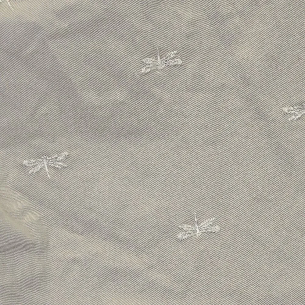 Talbots Shorts Bermuda Khaki Chino Embroidered Dragonfly Size 20W